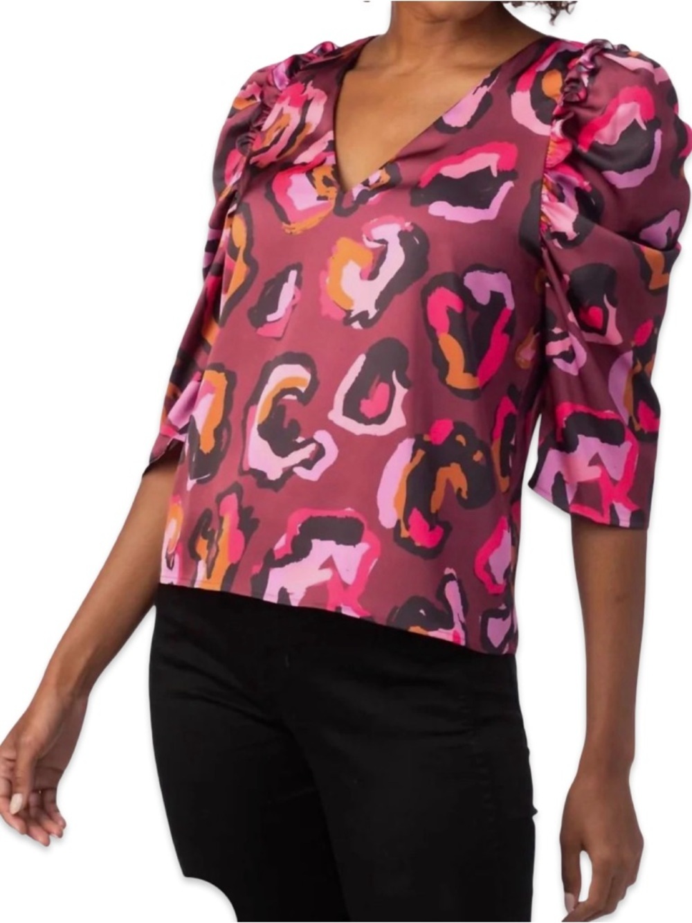 CROSBY by Mollie Burch Keeva Top in Jungle Queen Size XS šø
